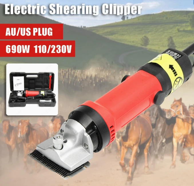 Electric Horse Clipper – Animal Shearing Machine for Camels & Pets, Professional Hair Trimmer with Electric Blade