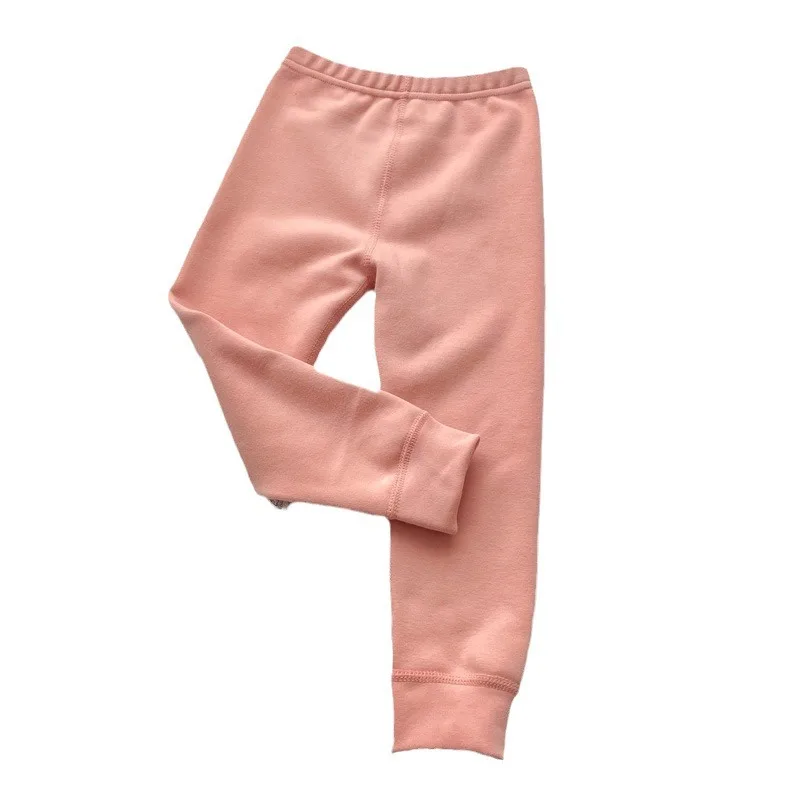 2024 New Winter Warm Versatile Cotton Bundle Thin Velvet Long Johns Indoor Trousers for Children