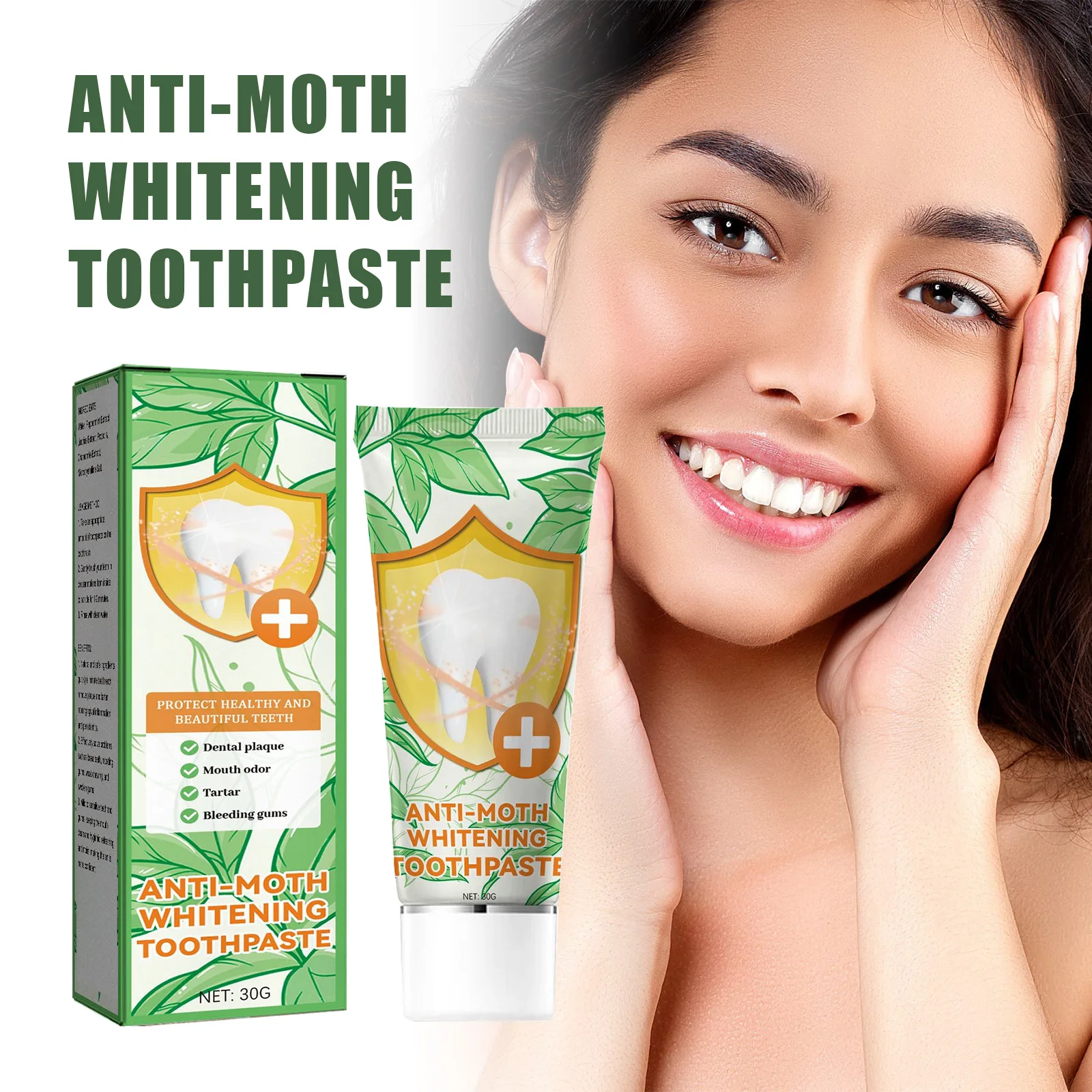 Teeth whitening anti-cavity tooth decay fresh bad breath repair tooth decay remove plaque toothache relieve periodontitis