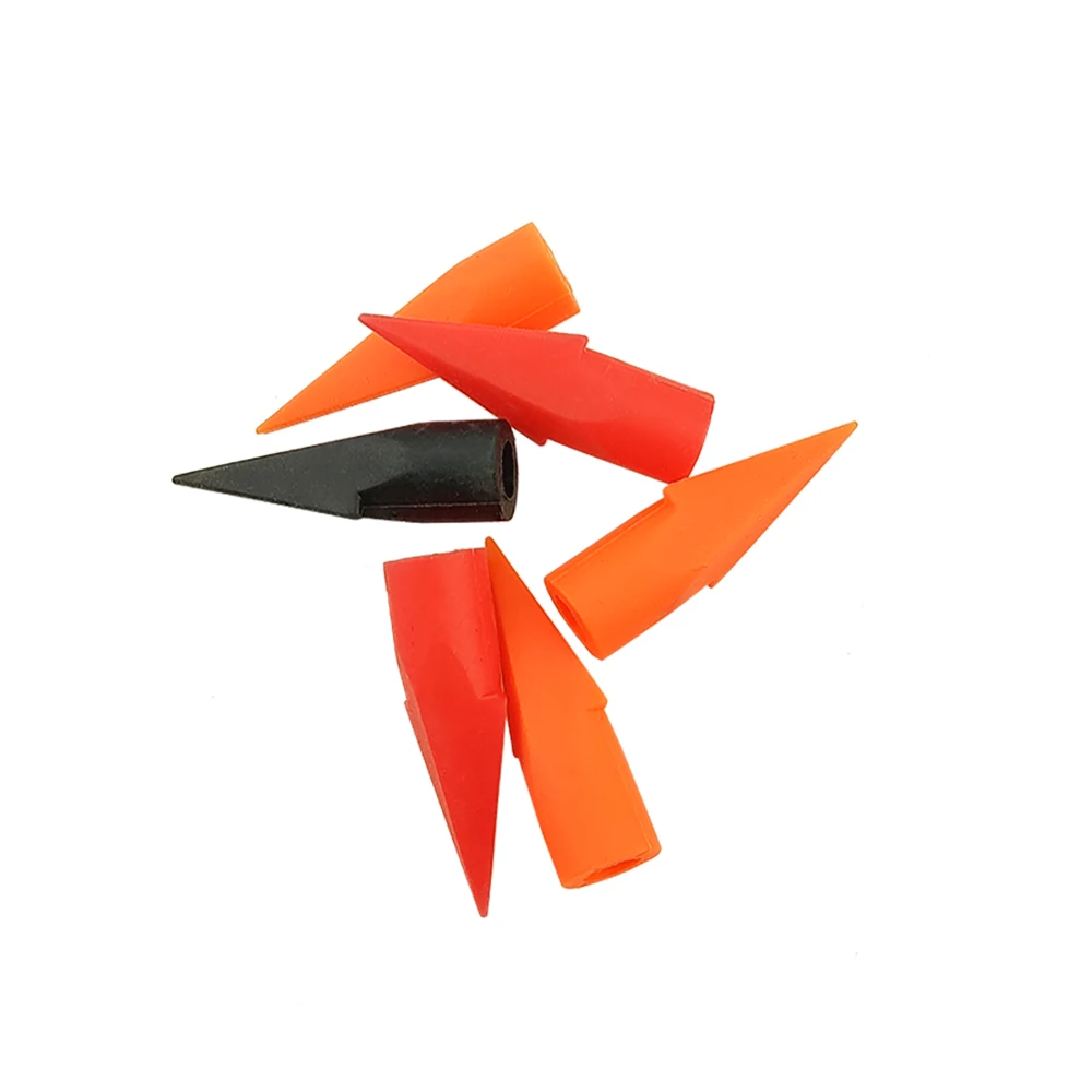 36pcs Archery Rubber Arrowhead Arrow Tips Safe Practice Target Point Broadheads For OD 6/8mm Shaft Shooting Training Teaching