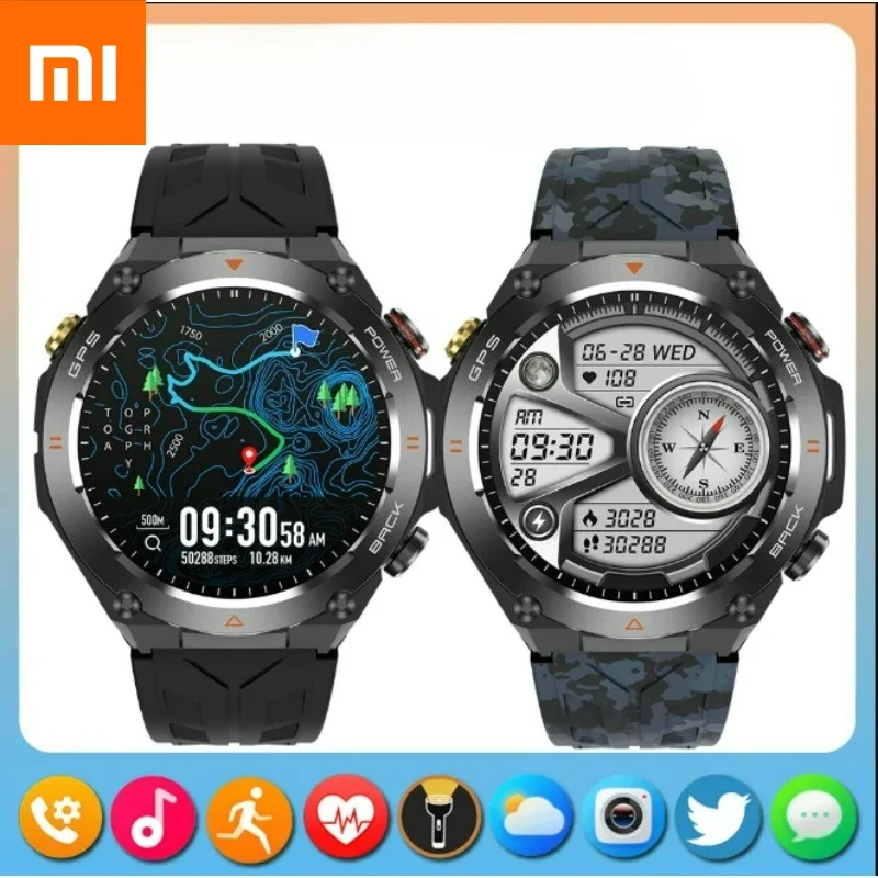 

Xiaomi GPS 2026 Спортивные Смарт-часы Мужские Водонепроницаемые Фитнес-трекер Bluetooth-вызов 650 мАч Батарея Смарт-часы Женский Браслет