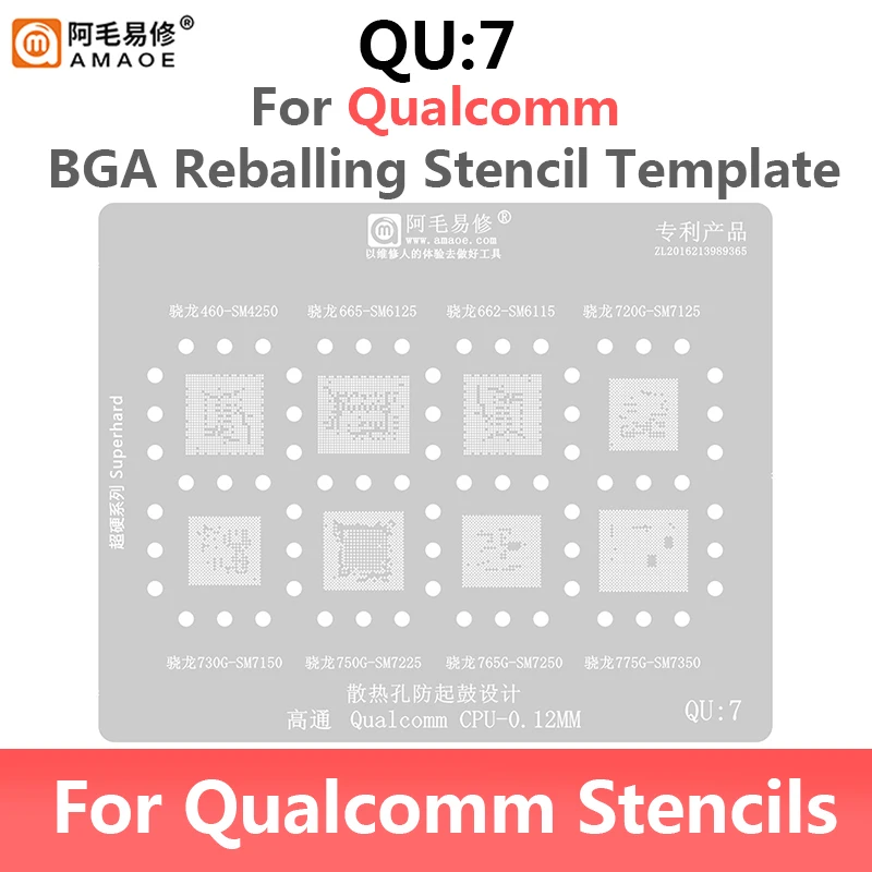 Amaoe QU7 Stencil Details