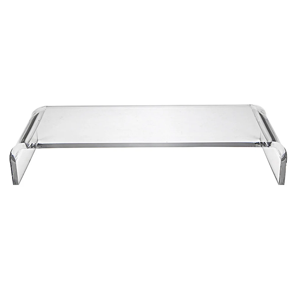 

Computer Monitor Riser Stand Acrylic Desktop Computer Stand Neck Comfort Monitor Holder Office Home Desk Multifunctional Storage
