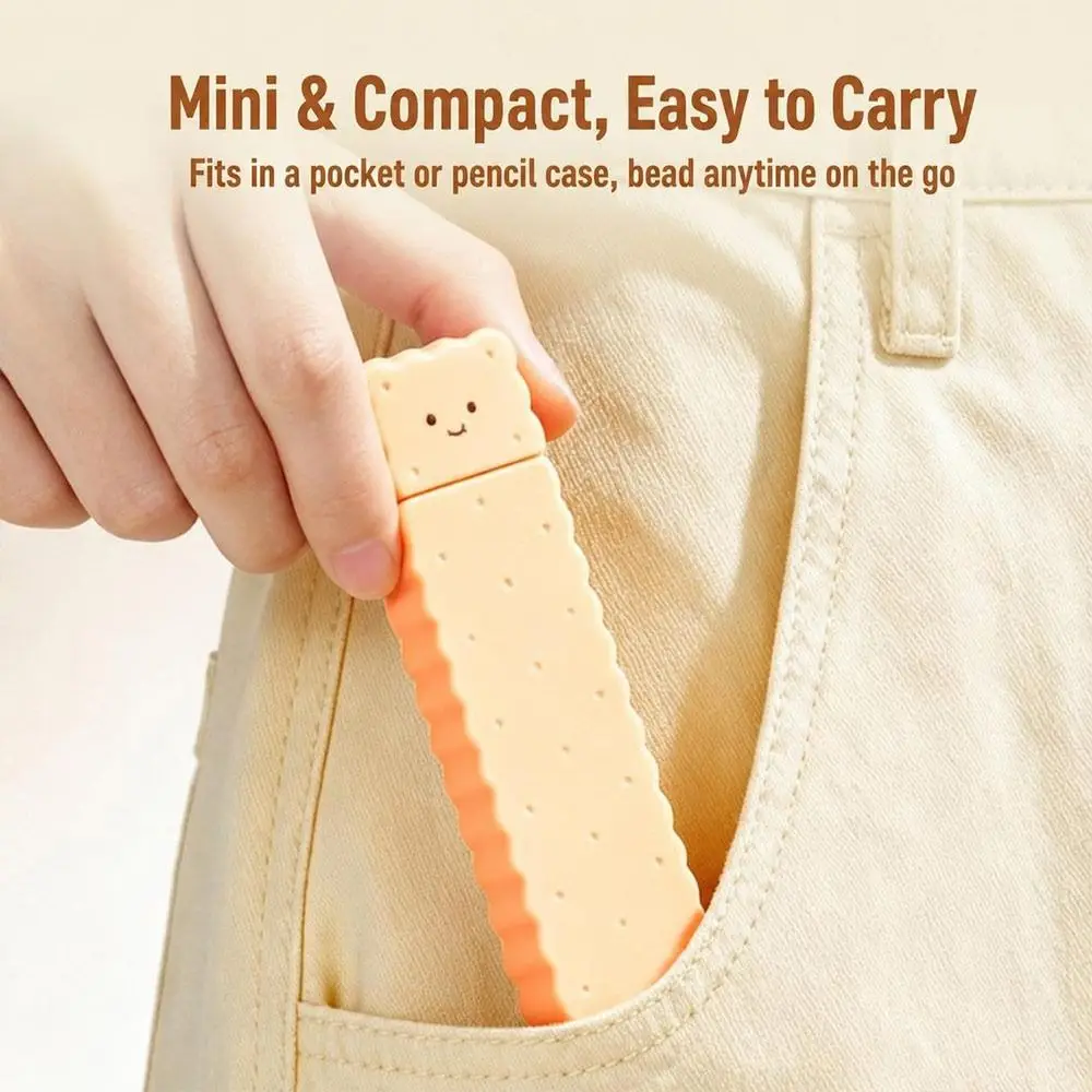 Portable Double Needle Bead Pen Pocket DIY Bead Crafting Bead Placement Pen Handheld Biscuit Perler Bead Pen