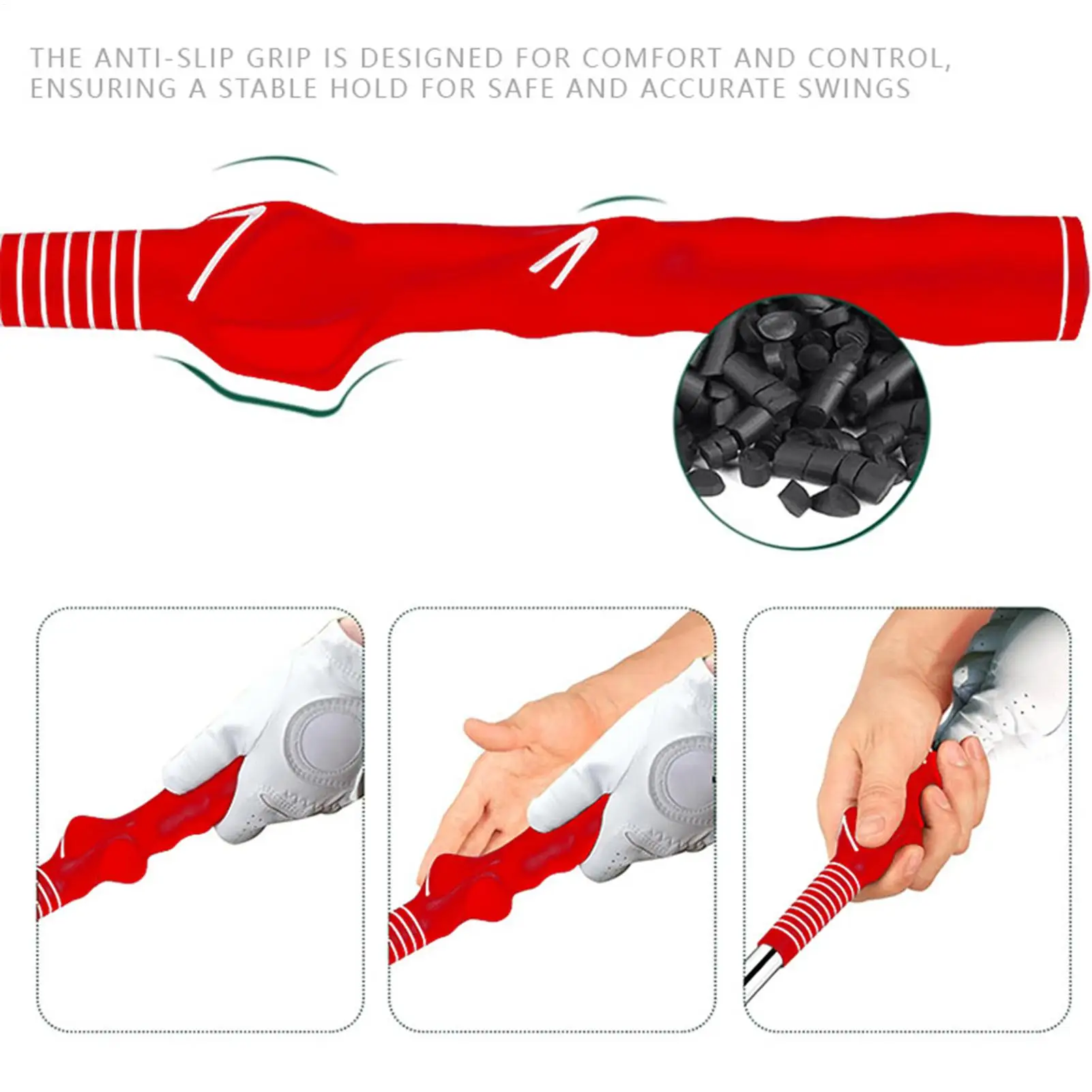 Golf Swing Trainer Stick Delay Release Golf Swinging Corrector With Sound Retractable Training Correction Tool Right-handed For