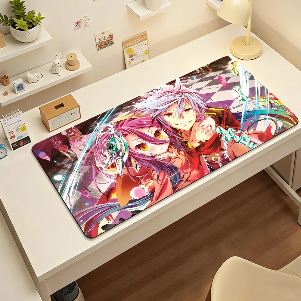 No Game No Life Holou Mouse Pad Large Non-Slip Waterproof Mat Stitched Edge Keyboard Pad for Gaming Daily Office