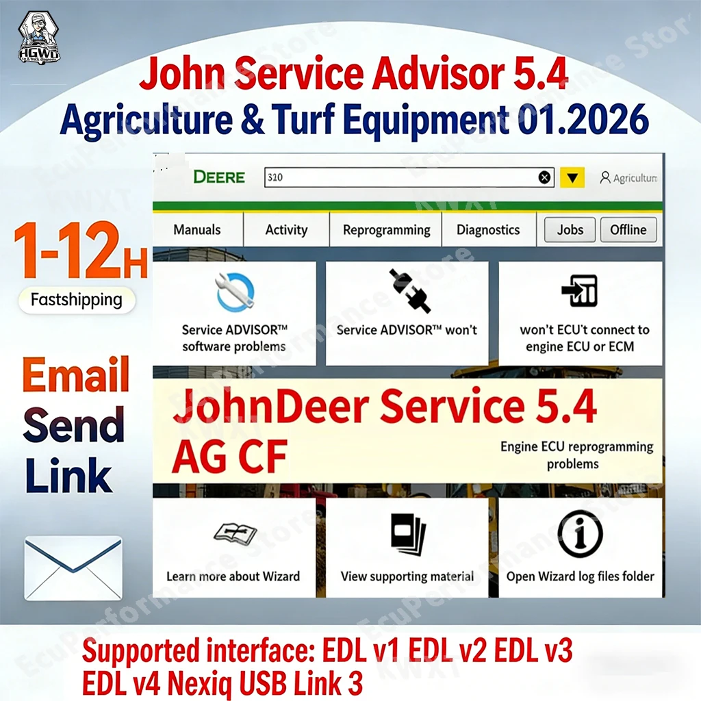 

2026 John Service Advisor 5.4.44 [10.2025] Agricultural Construction Foresty Equipment JD CF AG SA Diagnostic Service Software