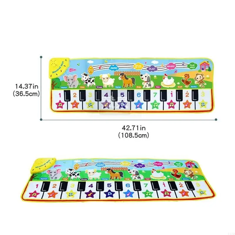 F62d 40in Musical Mat Mat Toy Clanket Electric Plant
