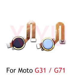 For Motorola Moto G31 G41 G51 G71 G60S 5G Home Button Fingerprint Sensor Return Power Flex Cable