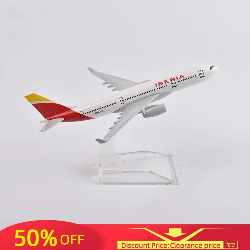 Hot Sale 16cm Iberia Airlines Airbus A330 Airplane Model Plane Model Aircraft Diecast Metal 1/400 Scale Planes Dropshipping