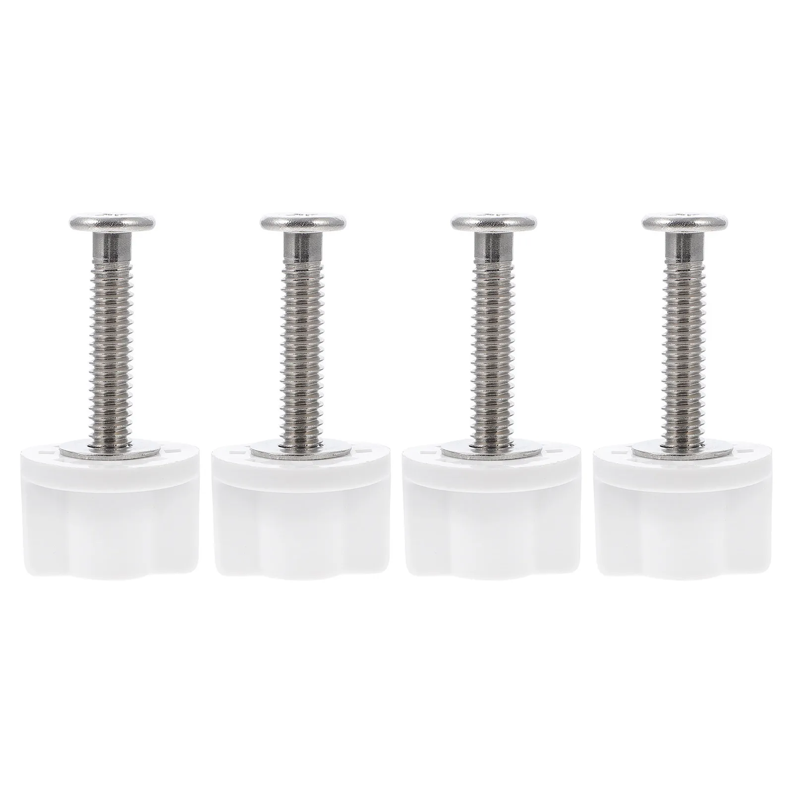 

4Pcs Premium Stainless Steel Toilet Seat Hinge Bolts Universal Replacement Fitting Screws for Toilet Bowl Seat Mounting Fixing