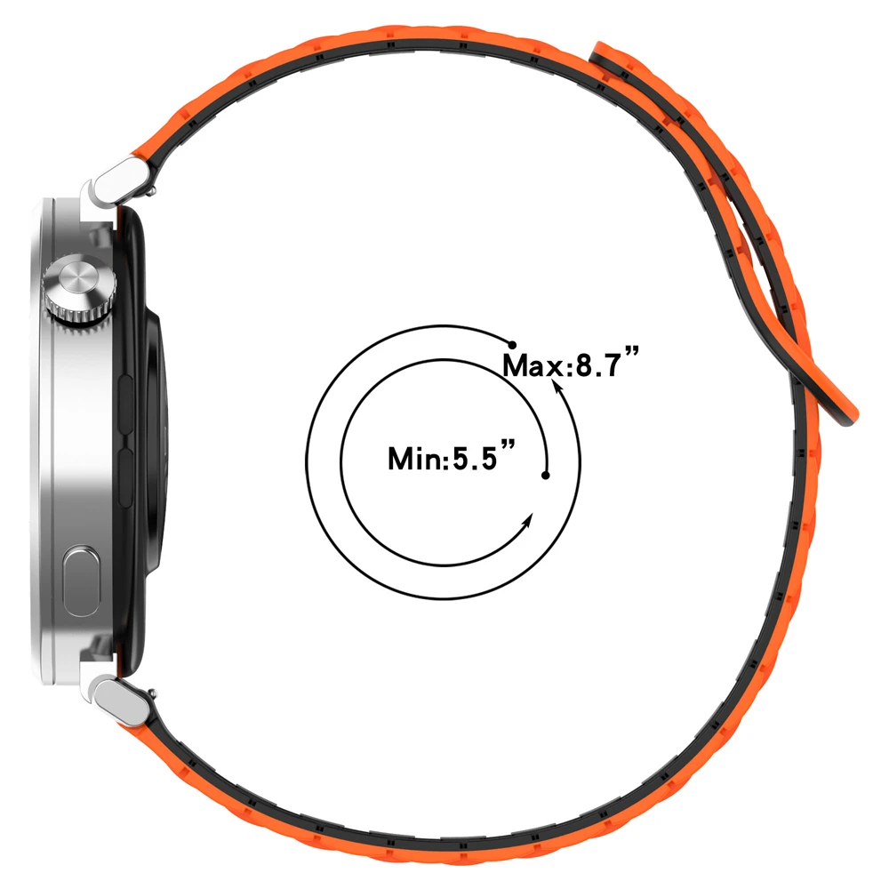 สายนาฬิกาซิลิโคน 18 มม.สําหรับผู้เบิกทาง Garmin 255S 265S / Venu 2S 3S สายนาฬิกาเปลี่ยน