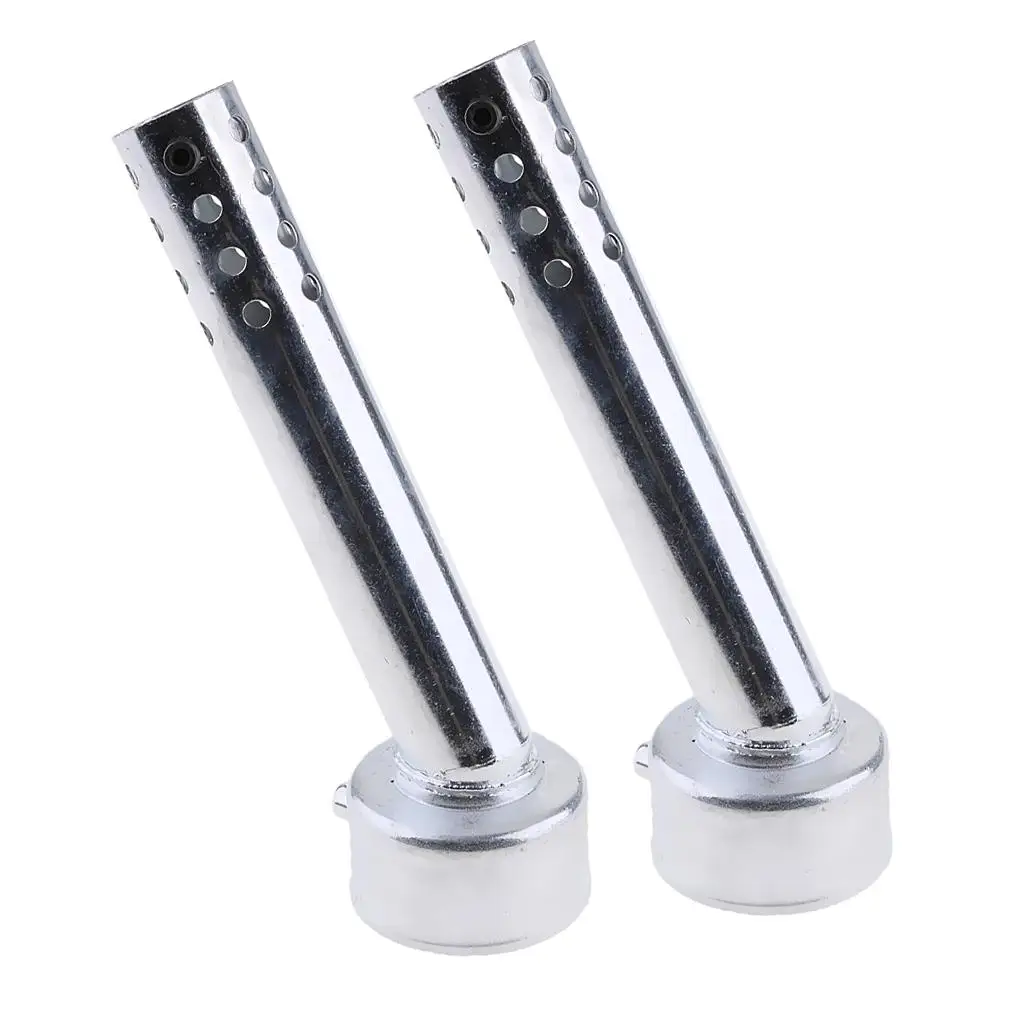 2pcs 48mm Angled Motorcycle Exhaust Muffler Baffle DB