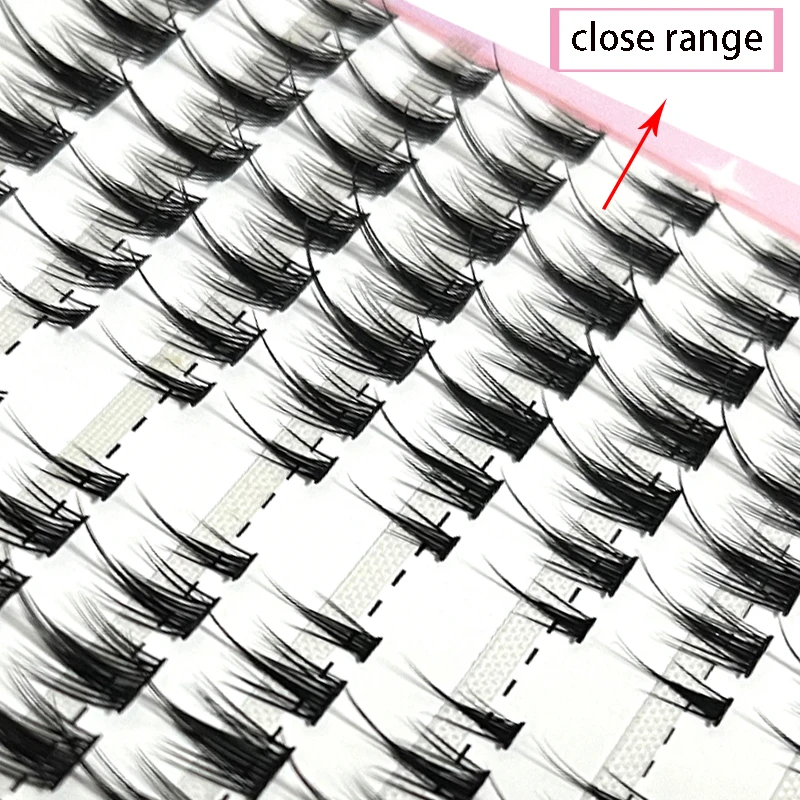 12 Rows Pure White Moonlight False Eyelash Segmented Personal Eyelash Single Cluster Fairy False Eyelash Novice