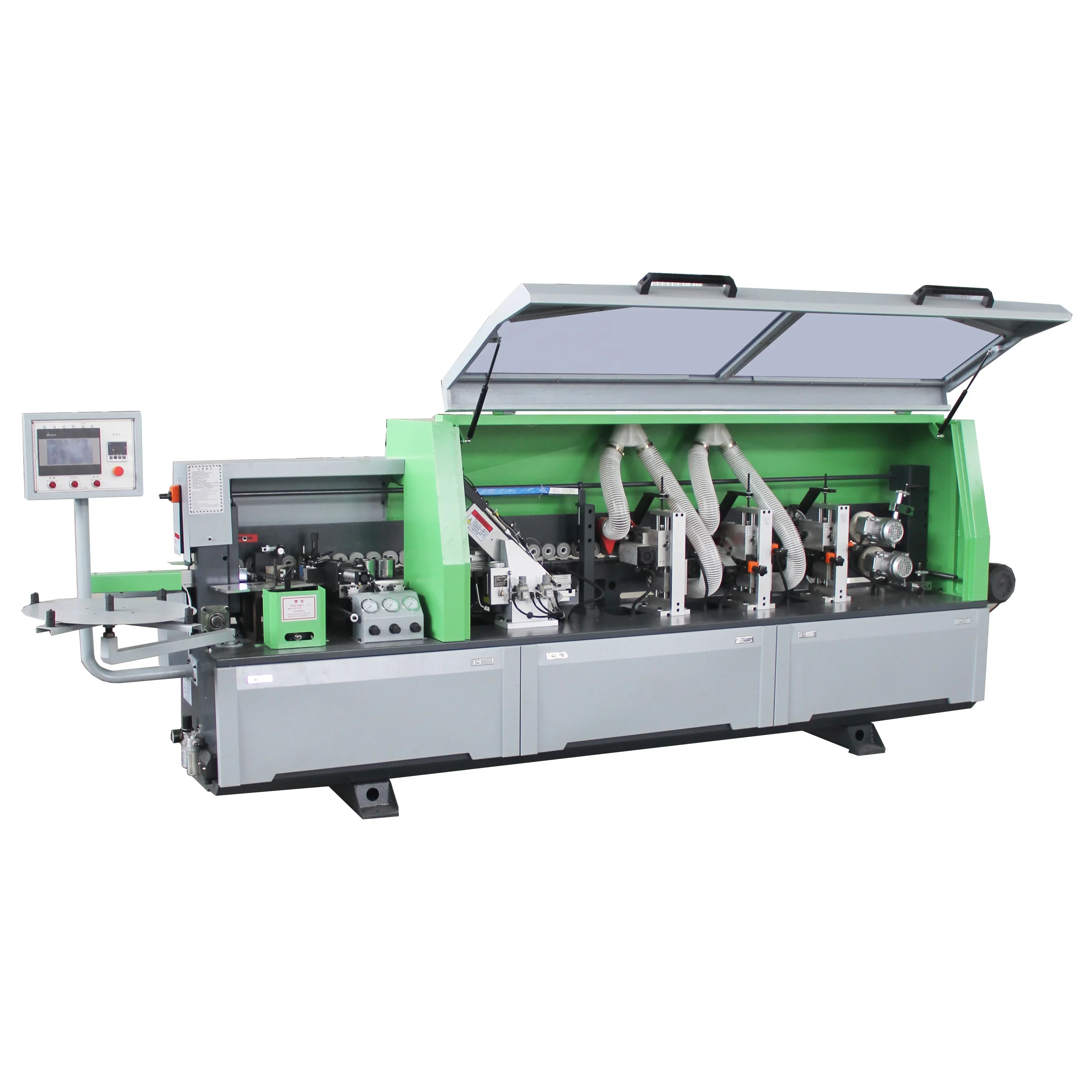 6 Function PVC ABS Automatic Edging Banding Machine MDF Plywood New Condition Wood Industries-Gluing Scraping Buffing Manual