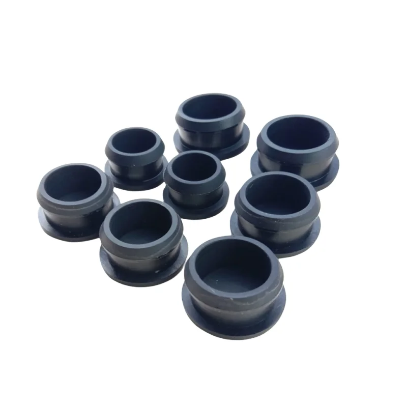 Conical Snap-on Silicone Rubber T Type Plug Blanking End Caps Tube Inserts Bung Proof High Temperature Food-grade Hole Sealing