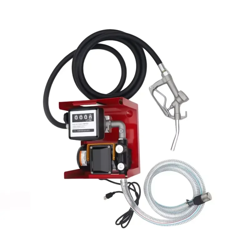 Fixed Pump Fuel Transfer Dispenser Set with Filter Meter for Electric Diesel Oil Transfer Pump Kits