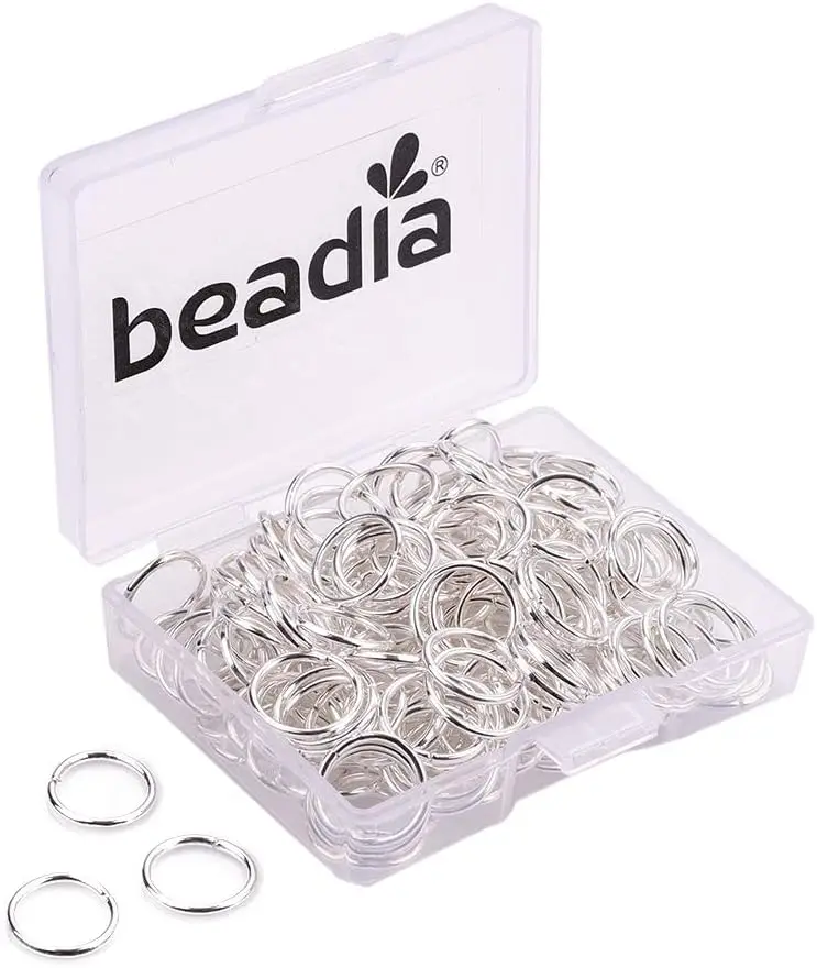 

Jump Rings Sliver 0.9x10mm 200pcs for DIY Jewelry Making Supplies