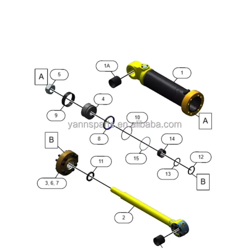 For YANNS 4829215 482-9215 Heavy Equipment Parts 950 Wheel Loader Hydraulic Tilt Cylinder