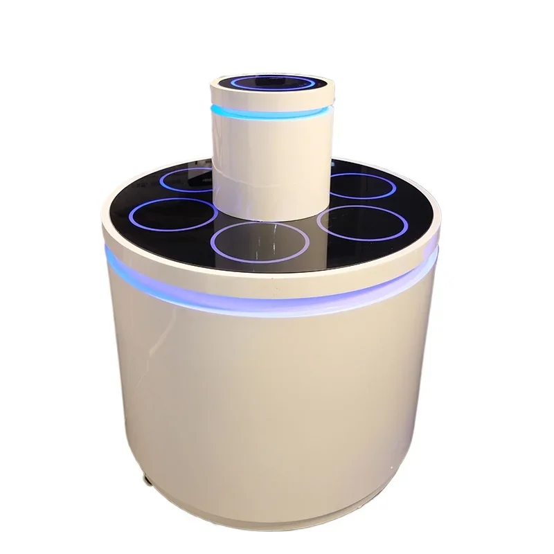 Rotating round booth, all kinds of smart lock rack display cabinets display cabinets