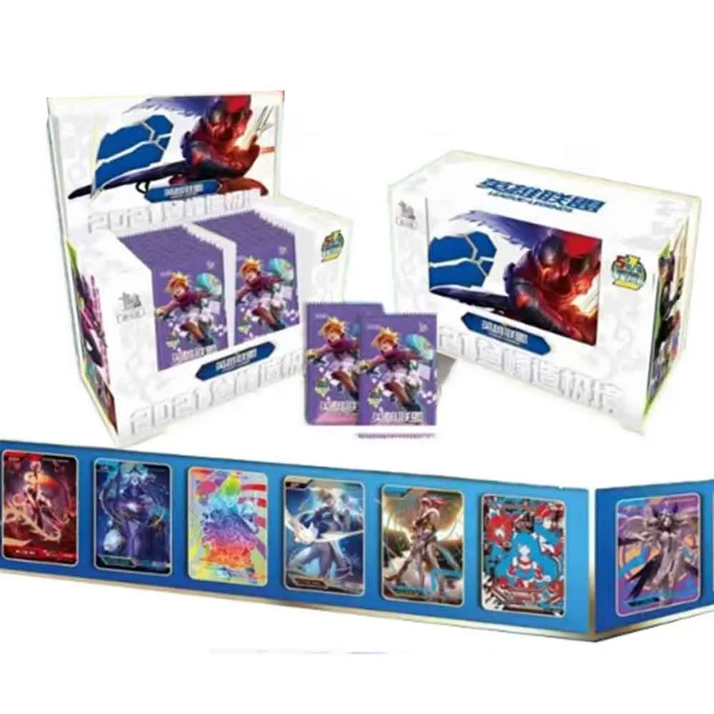 Cartas de la Liga de Leyendas, figura de Anime, tarjeta de juego de lucha de Héroe de Hobby, edición de lujo, exhibición de colección, regalo,