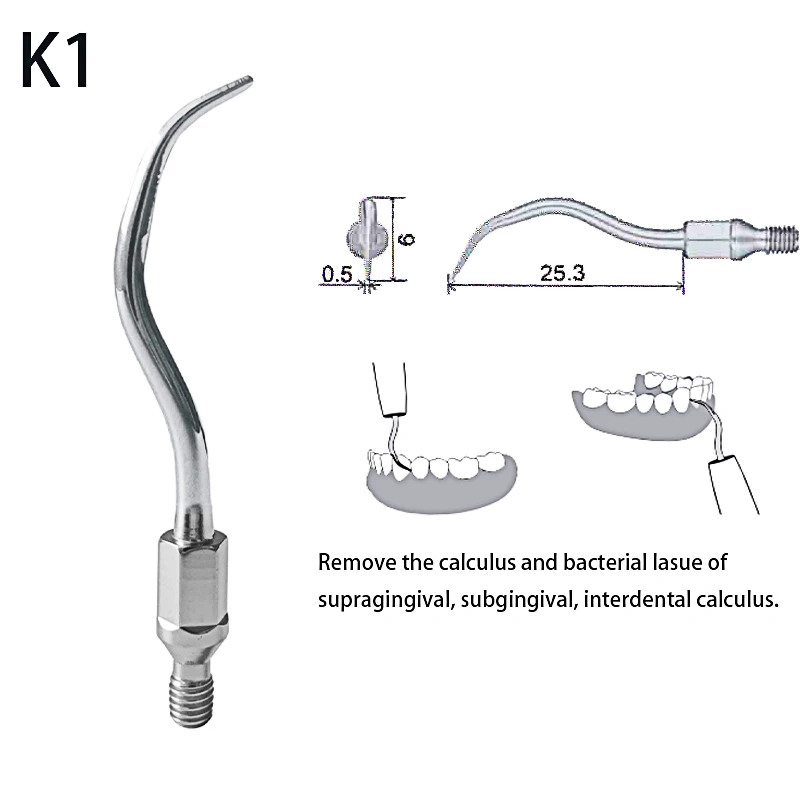 Vvvdental końcówki skalera pneumatycznego ze skalerem powietrznym usuwają kamień dziąsłowy, płytkę nazębną i twarde przedmioty dla akcesoriów