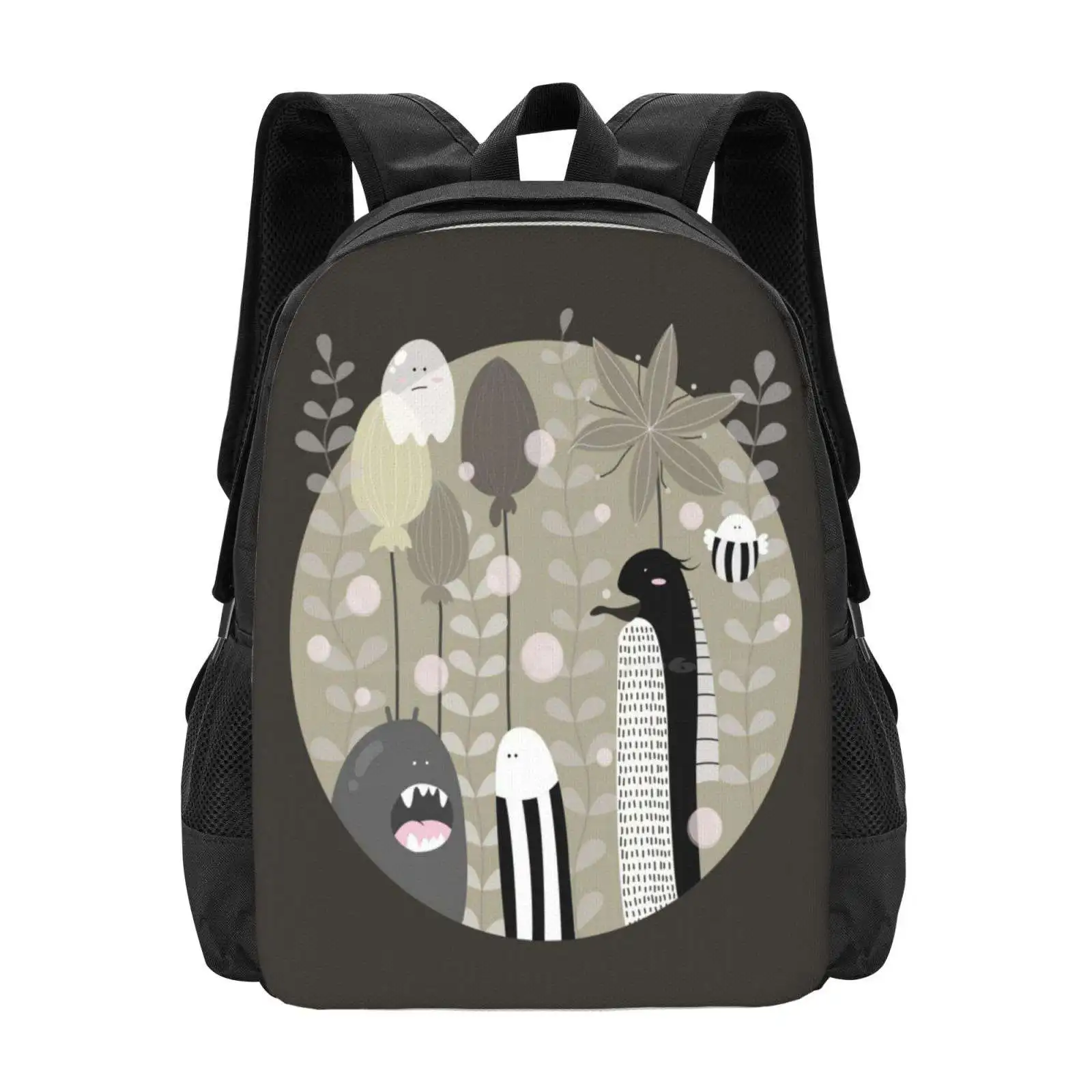 Japanese Fairy Tale / Piece 1 Backpacks For School Teenagers Girls Travel Bags Japanese Fairy Tale Tinyghost Monster Children