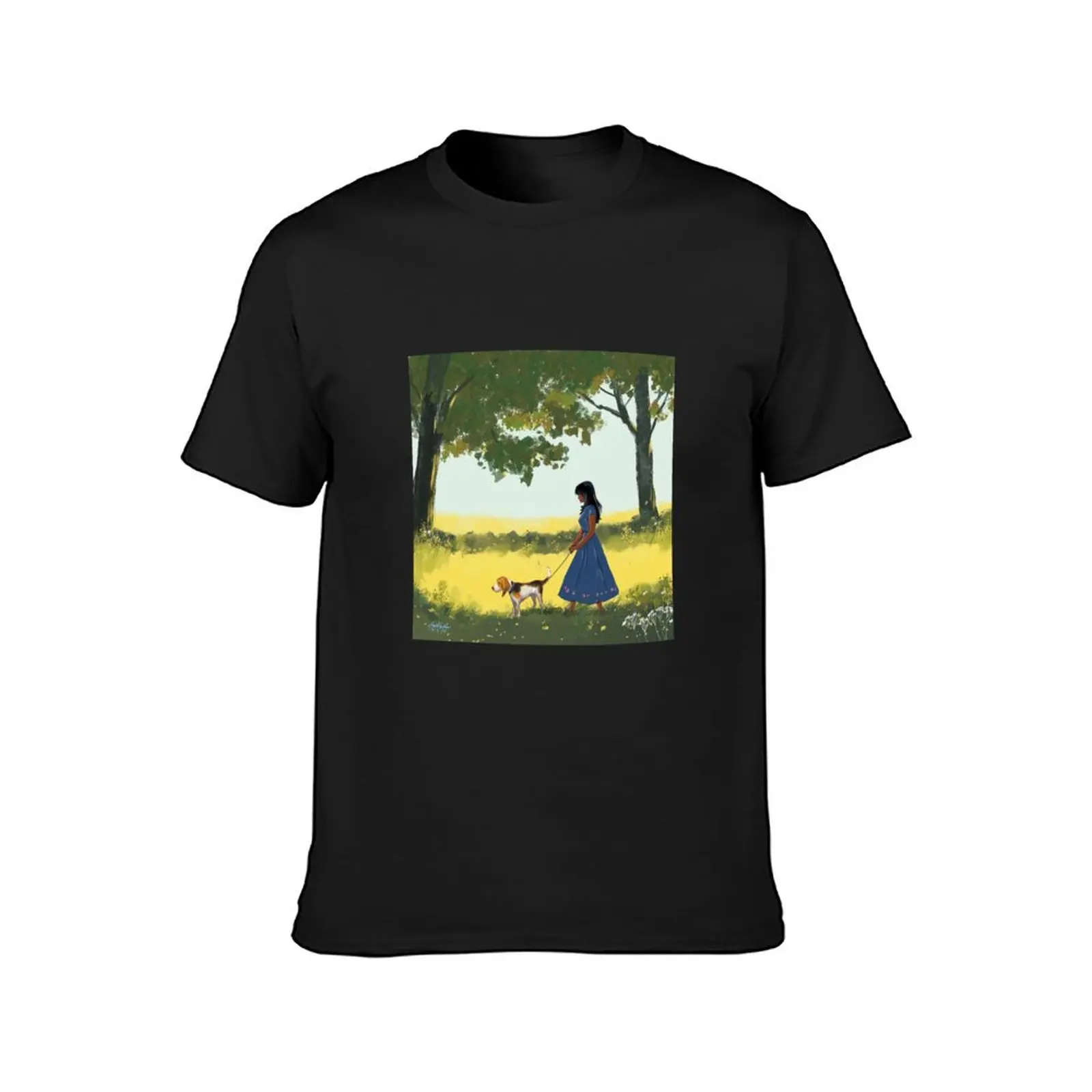 Summer walk T-shirt customs design your own vintage clothes shirts graphic tees mens t shirt