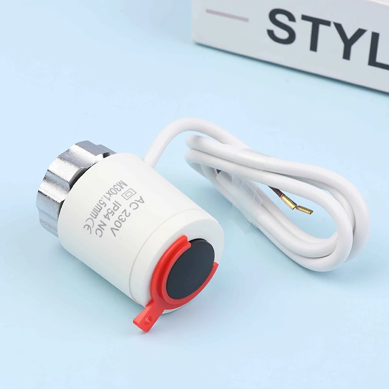 230 فولت NC صمام N58A IP54 المحرك الحراري الكهربائي المبرد للتدفئة تحت البلاط المنوع التدفئة الكهربائية صمام توسيع المنزل #3