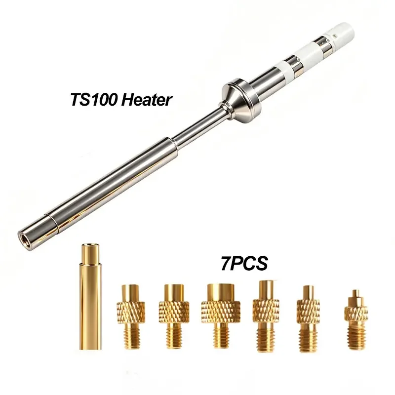 3D Print Hot Insert Melt Nut Tips Brass Implantation Heat Insertion Tool for TS100 TS101 PIne64 PInecil V1V2 936 Soldering Iron