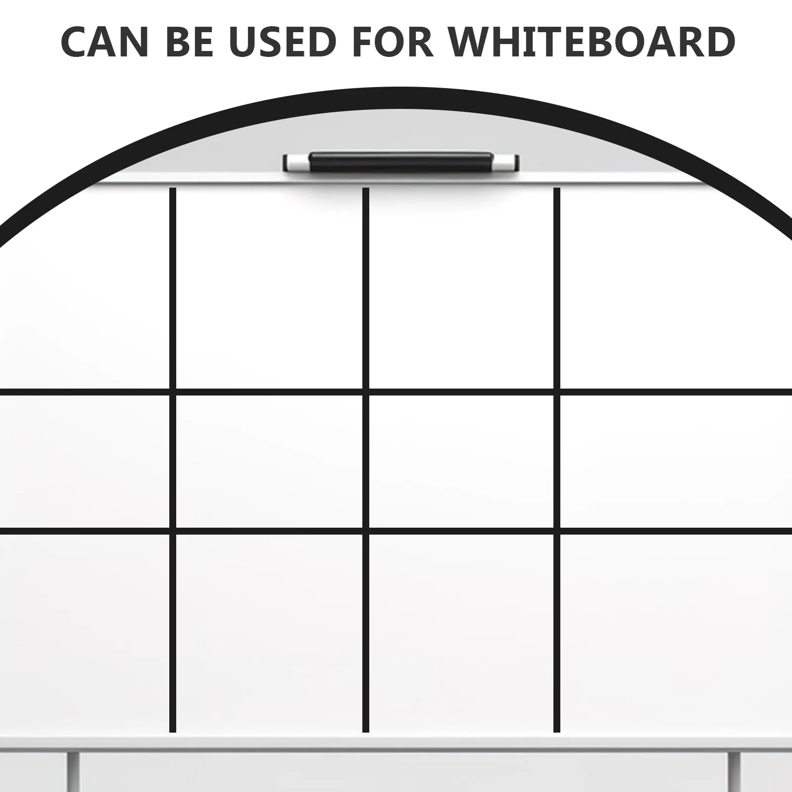 10 قطعة الحيوانات الأليفة السوداء رقيقة شريطية الشريط الجاف محو مجلس الشريط ل السبورة لاصق الرسم البياني شبكة بمناسبة السيارات مقلمة #2