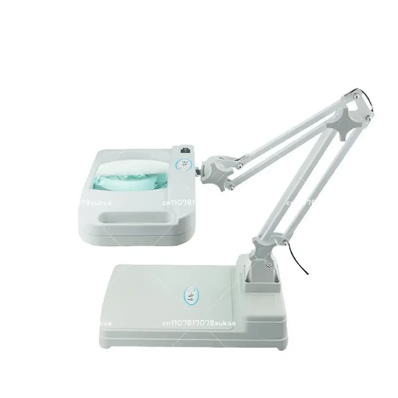 LT-86G High-grade Square Clip Desktop Magnifying Glass with Lamp Magnifying Glass Reading
