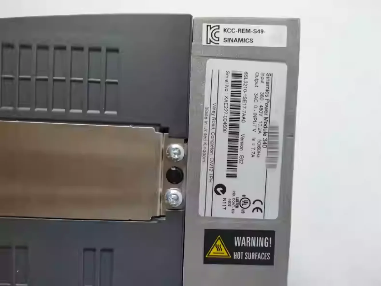 Инвертор 6SL3210-1SE17-7AA0