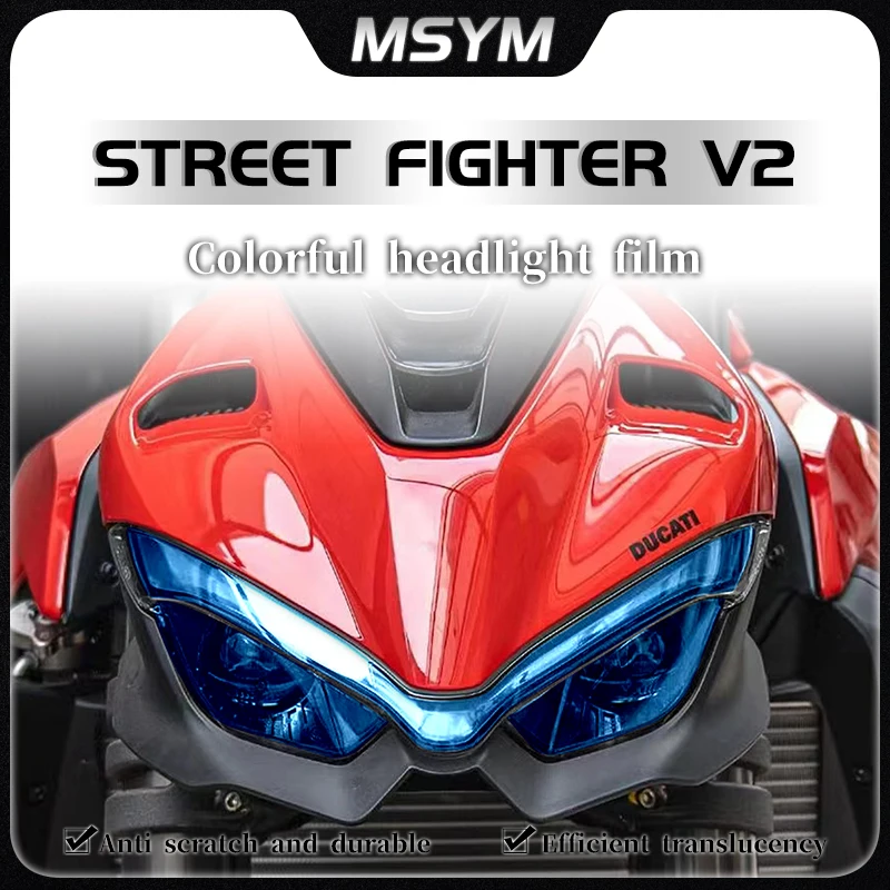 

For Ducati Street Fighter V2 film instrument film headlight and tail light protection sticker modification parts accessories