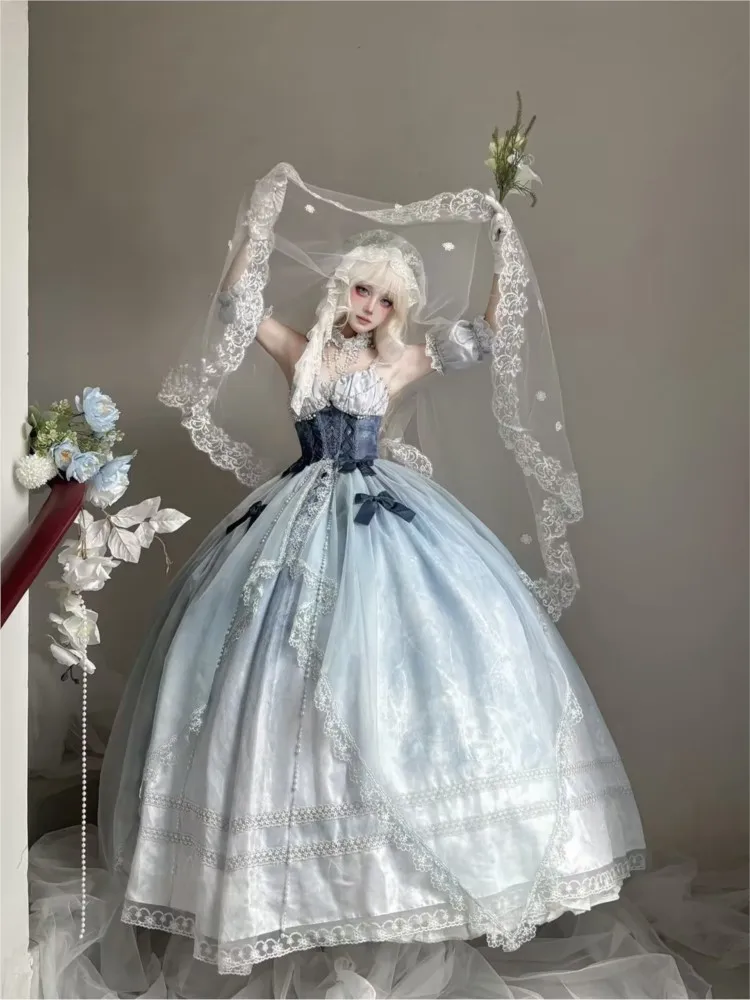 New fashionable and gorgeous wedding dress for students' day coming-of-age ceremony