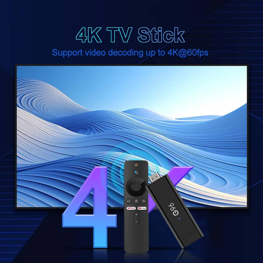 Q6 Mini TV Stick Android 13.0 Allwinner H313 يدعم فيديو 4K وBT5.0 وGoogle Assistant ومشغل بث YouTube مقابل Five TV Stick