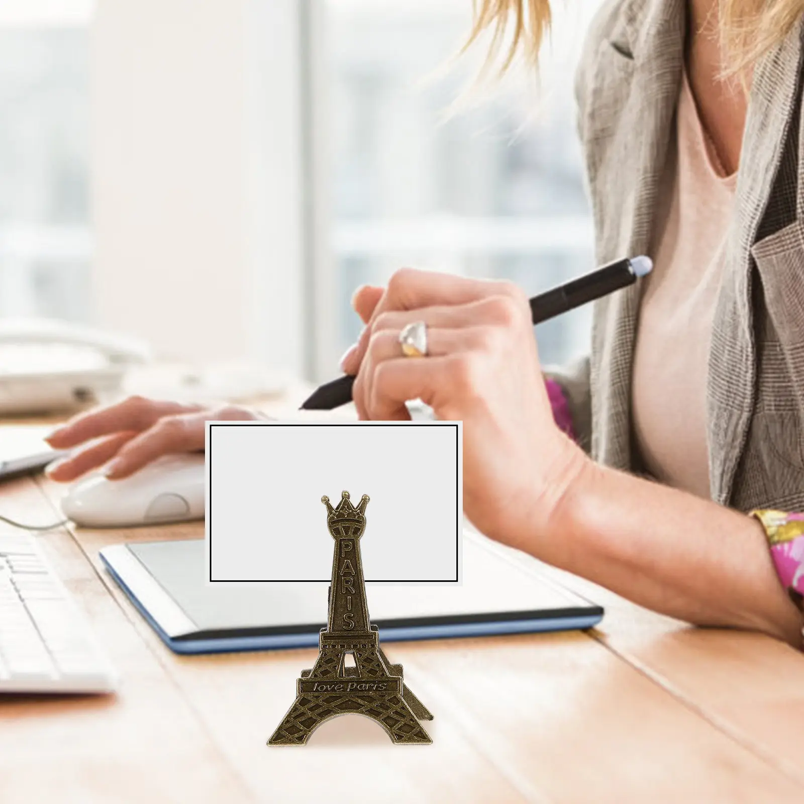 10Pcs Card Clip Stand Holder Organizer For Home Office Desk Decor Christmas Table Card Holder Robust Alloy Eiffel