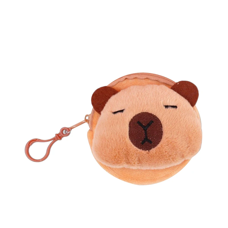 จี้ dompet koin capybara สุดสร้างสรรค์กระเป๋าตังค์น่ารักพวงกุญแจ tas Bulat การ์ตูนน่ารักกระเป๋าเก็บของแฟชั่นขนาดเล็ก