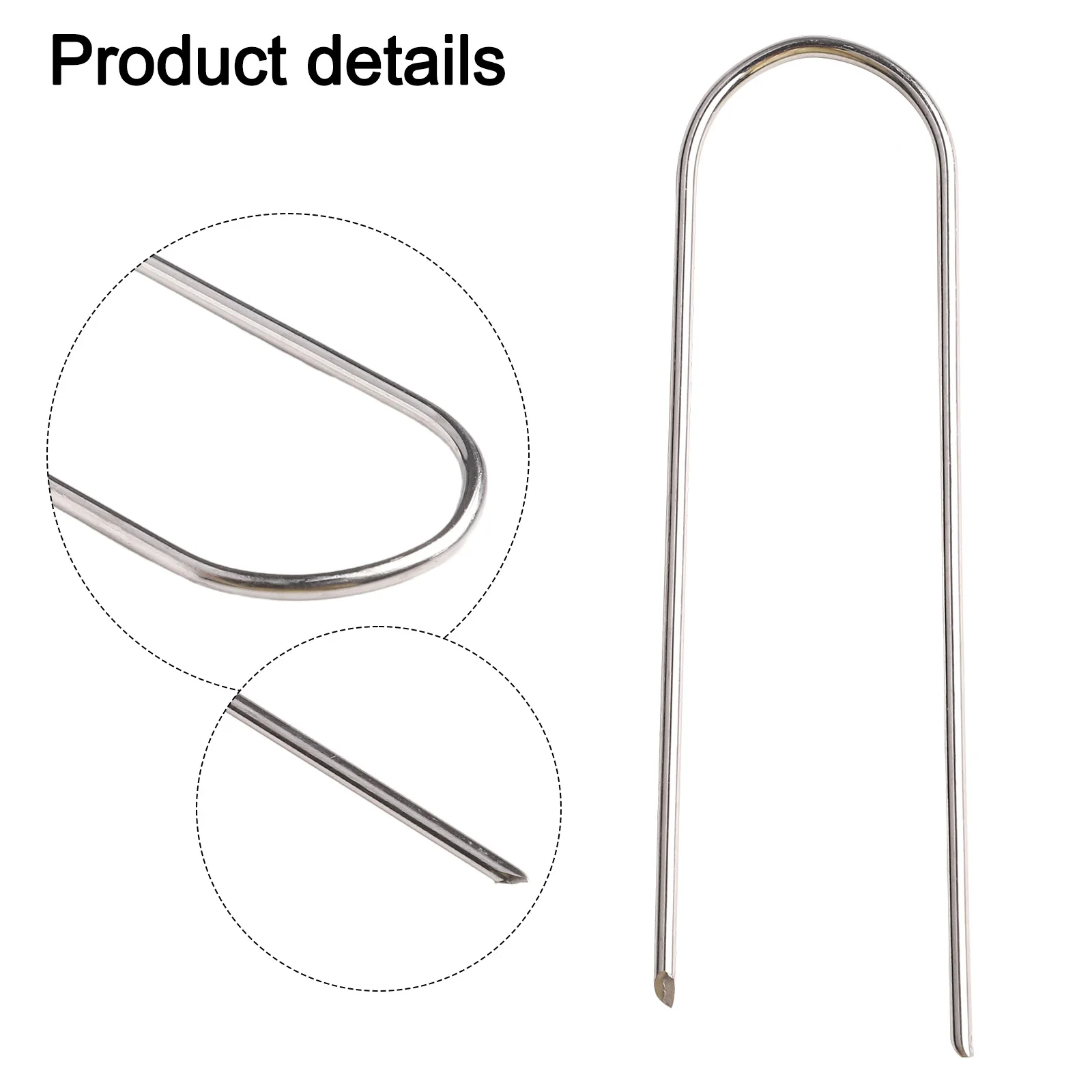 

Устойчивое садовое решение. Садовые скобы U-типа, изготовленные из прочной стальной проволоки с оцинкованным покрытием в оптовой упаковке из 100 шт.