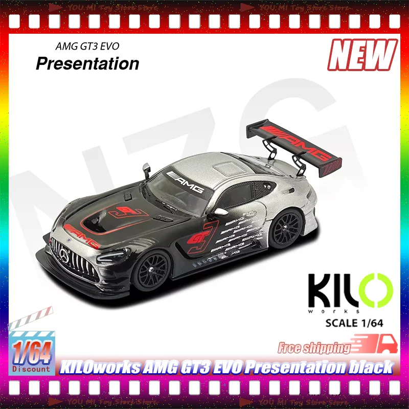 

New Kiloworks 1:64 Gt3 Evo Diecast Car Model Bathurst 12h 2025 Team Gmr 888 Collectible Vehicle For Car Enthusiasts Kid Toy Gift
