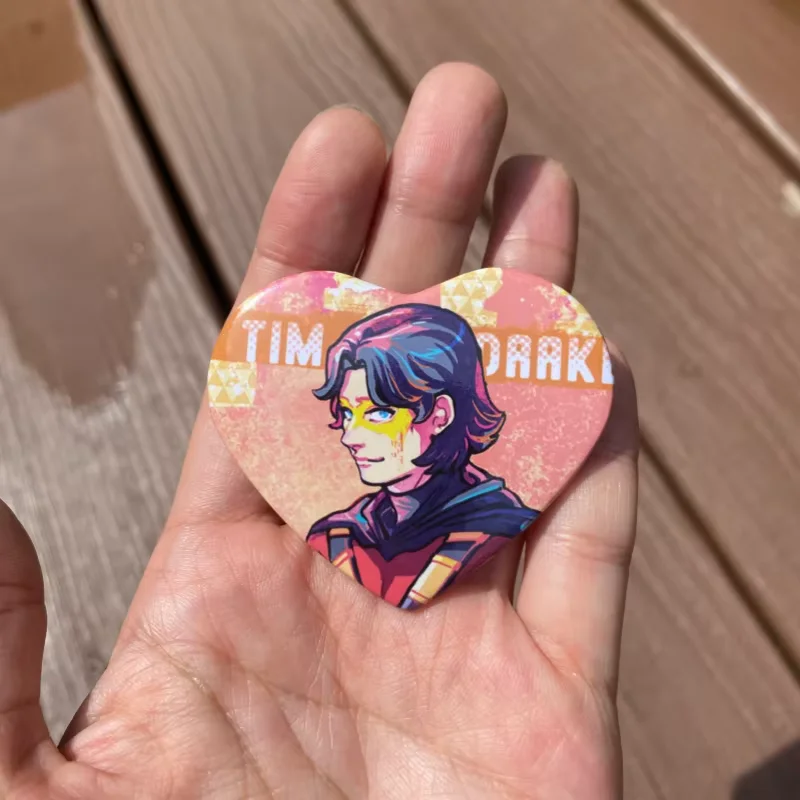 Heartthrob Avian Pinback Button Anime Character Badge Cute Cartoon Enamel Pin Backpack Accessories Gift For Fans