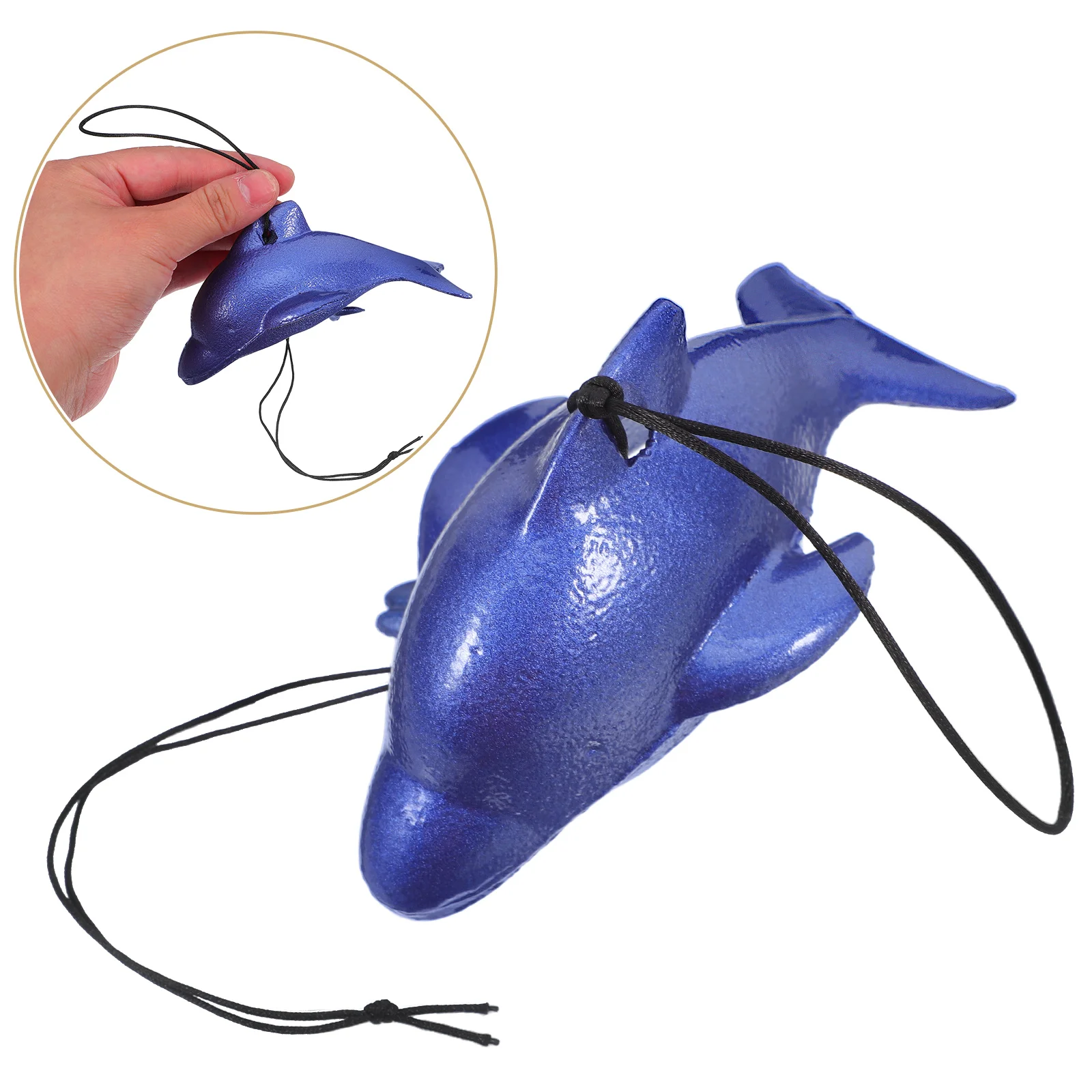 

Japanese Cast Iron Wind Chime Dolphin Shape Vintage Style Outdoor Ornament For Patio Home Decoration Metal Hanging