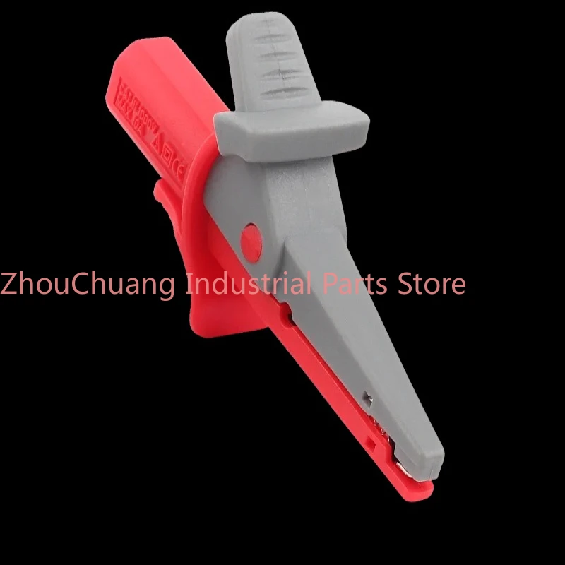 

5PCS ETA1498 High Current High Voltage Safety Insulated Alligator Clip 4mm Jack Connection Electrical /Pure Copper Test Clip