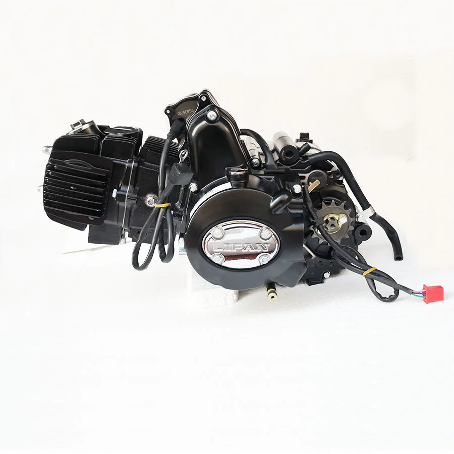 2026LiFan 125cc Horizontal Engine 3+1 Reverse Gear Automatic Clutch Electric and Kick Start for ATV Go Kart Using