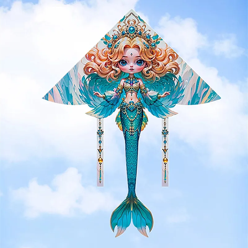 จัดส่งฟรีMermaid Kite Drachen Steigen Flying Bird Kite Surf Drachen Fliegen Trompos Cometa Juego De basta Bandera Kayakสนุก