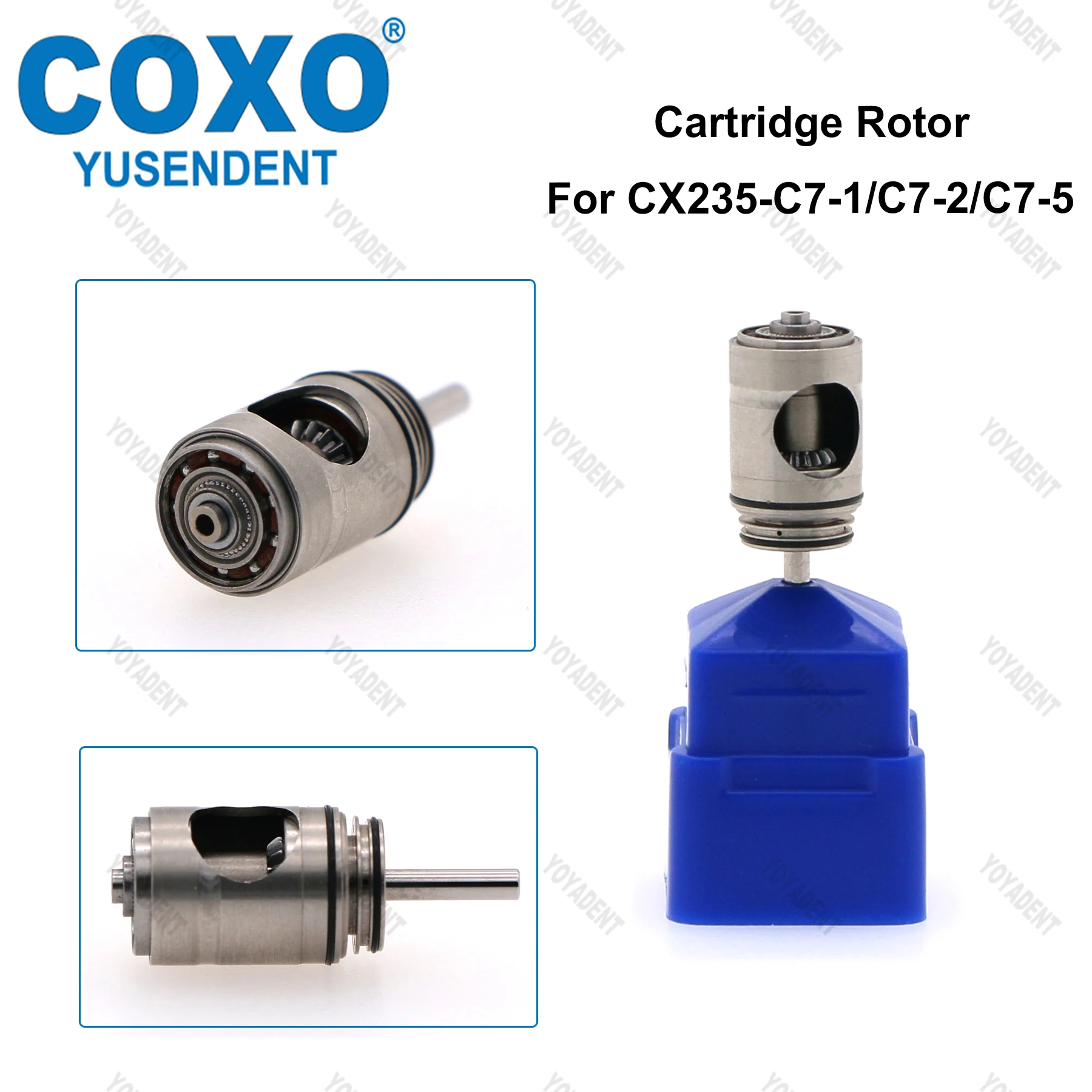 

COXO Dental Handpieces Air Rotor For 1:5 Increase Speed CX235 C7-1/CX235 C7-2/CX235 C7-5 Contra Angle Handpiece Dental Tools