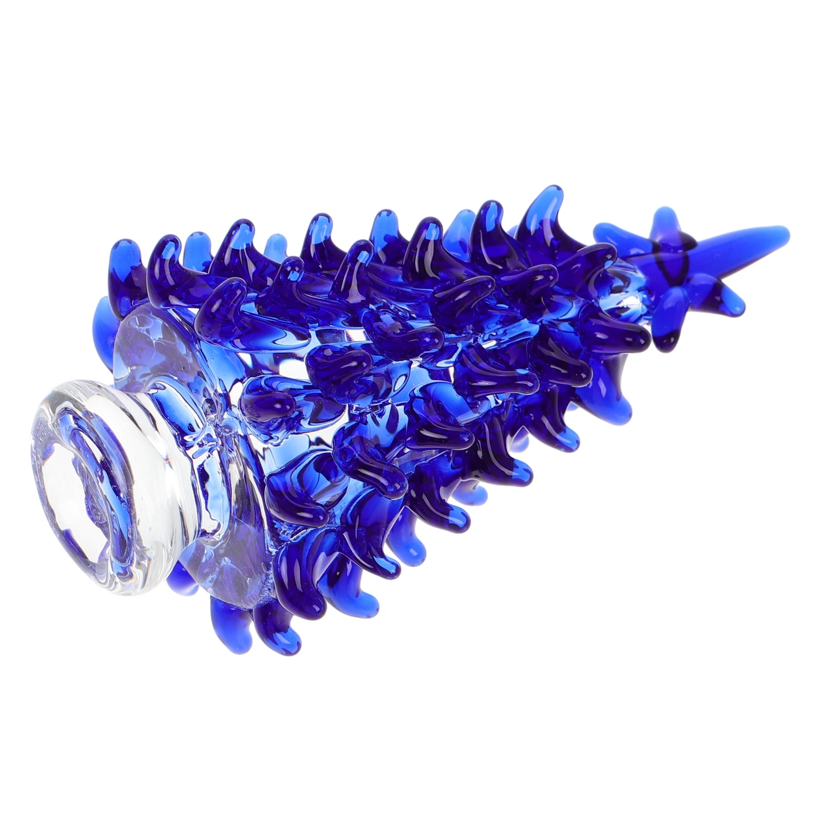 

Crystal Christmas Tree Ornaments Miniature Blue White Pine Decor Faux Trees HomeDecoration Artificial Xmas Figurines Holiday