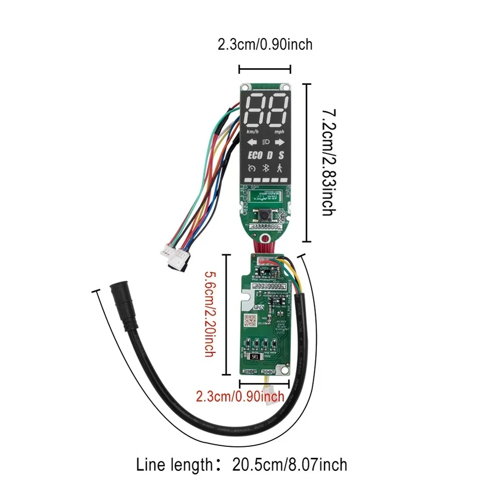 Dashboard Display Unit for For NINEBOT F2 F2 Plus Scooter with Accurate Speed Readout and Battery Indicator Functionality