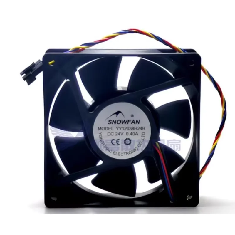 SNOWFAN YY12038H24B DC 24V 0.40A 120x120x32mm 4-Wire Server Cooling Fan