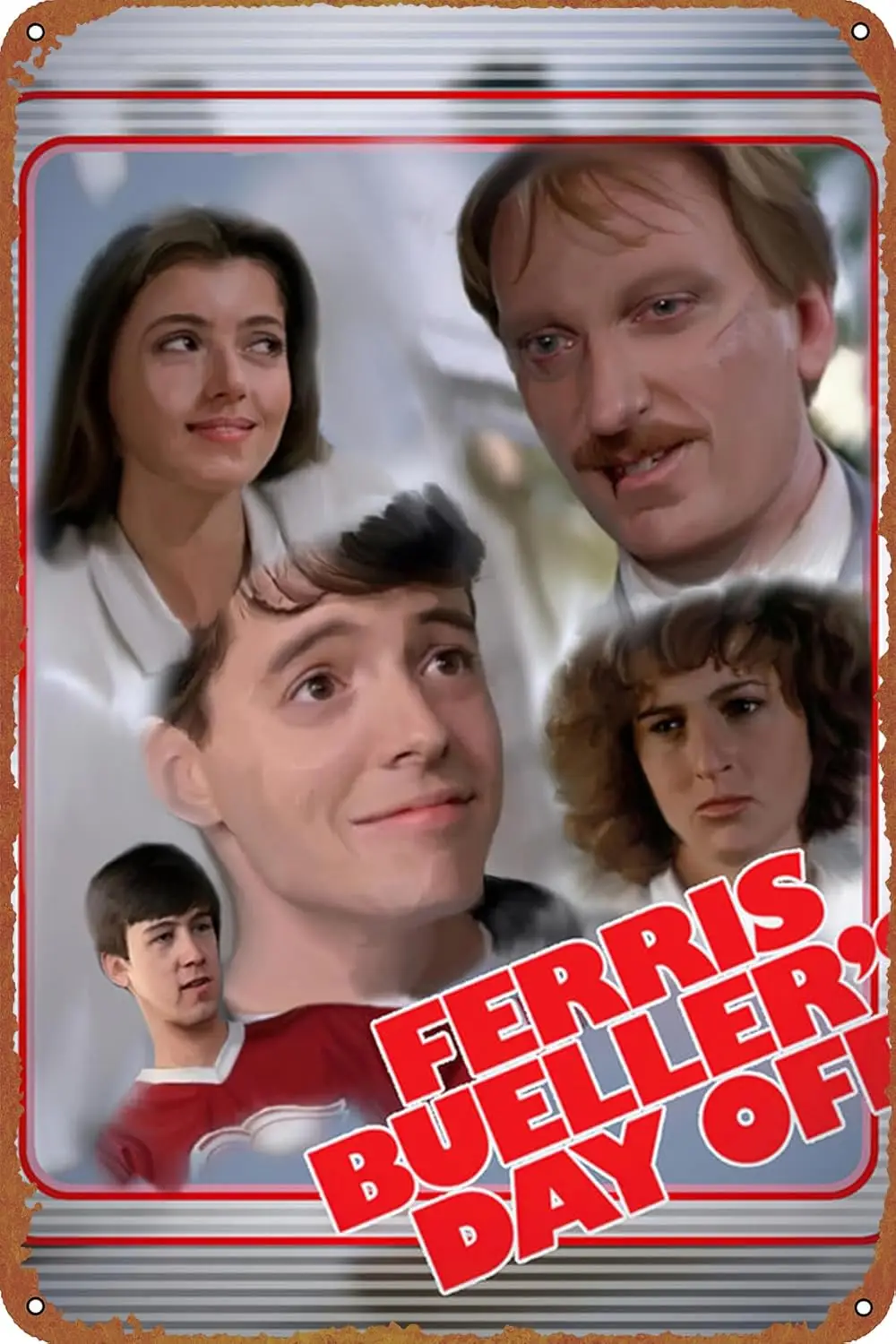 Ferris Bueller's Day Off Poster Retro Vintage Funny Metal tin Sign Outdoor Kitchen Decor Bar Pub Club Cafe Home Indoor Home sign